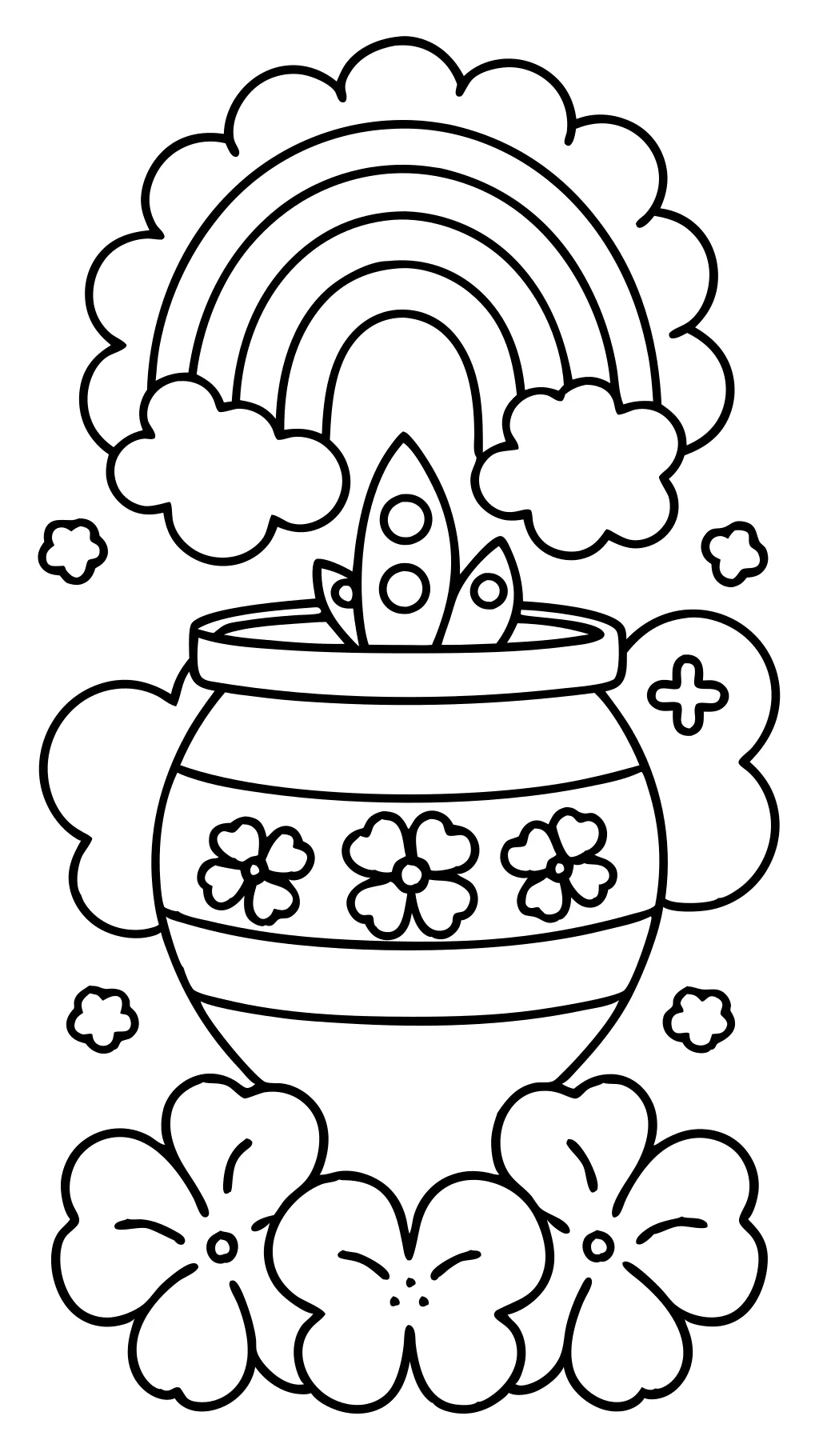 st patricks day coloring page